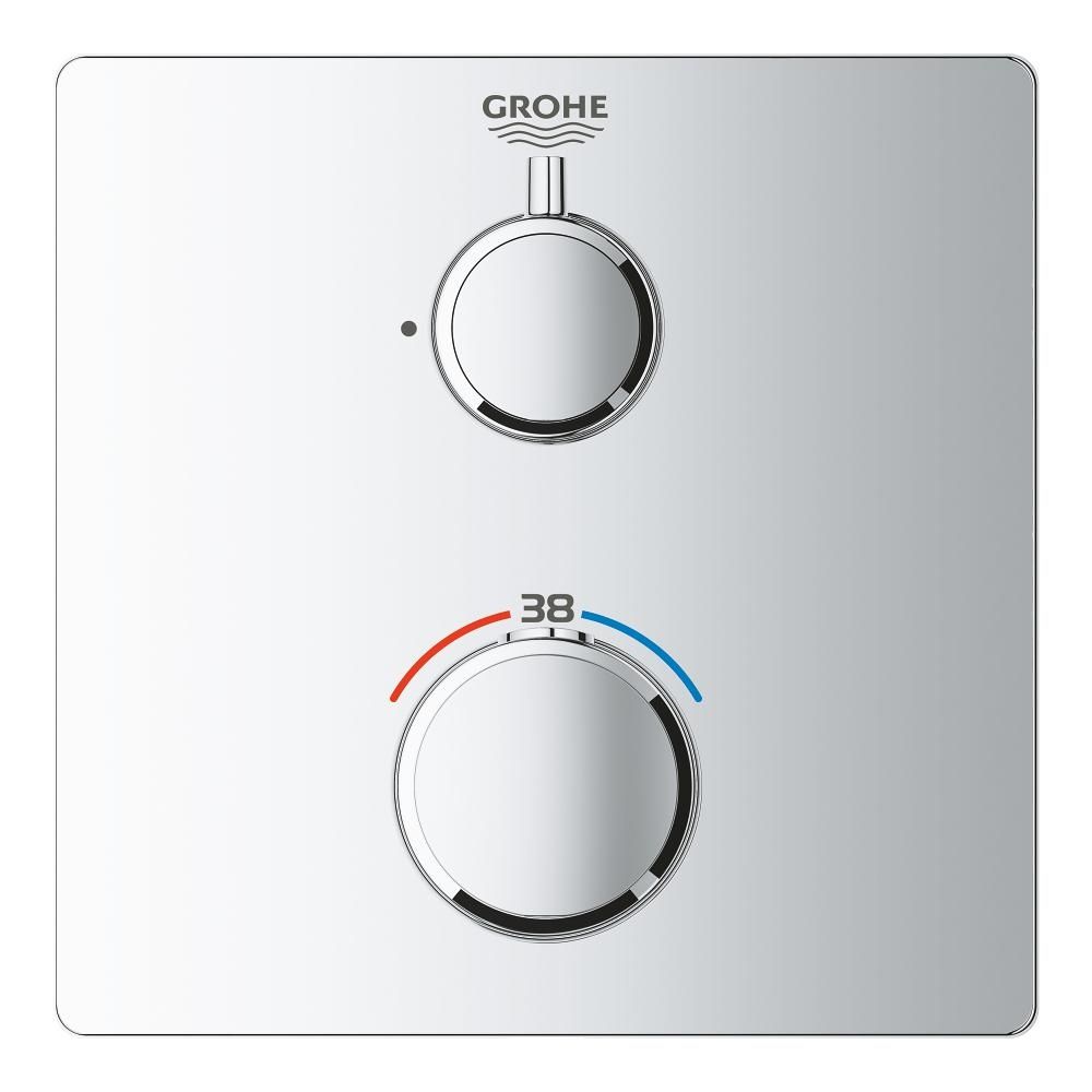 Внешняя часть термостата для душа GROHE Grohtherm, хром (24078000)