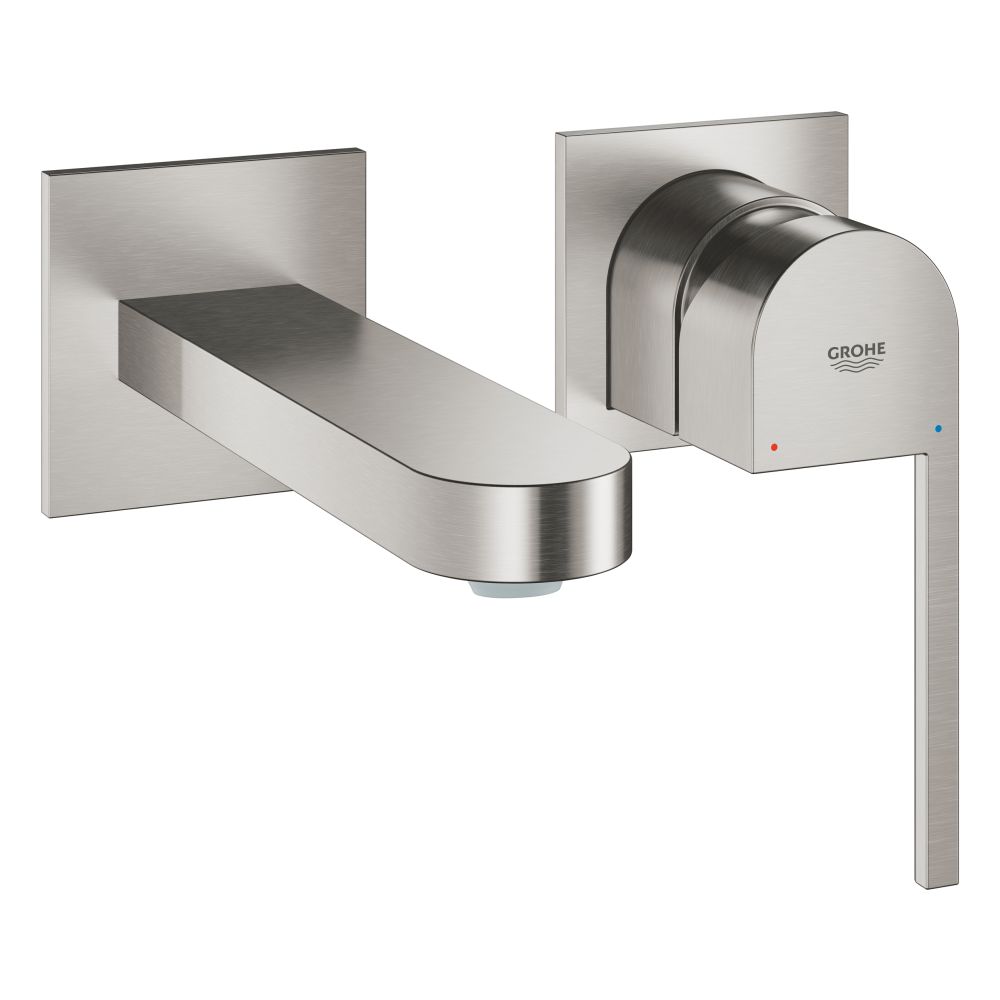 Внешняя часть смесителя для раковины GROHE Plus на 2 отверстия, M-Size, суперсталь (29303DC3)