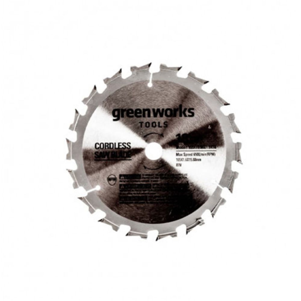 Пильный диск по дереву для циркулярной мини пилы Greenworks, 120х9,5 мм, 24T, 2952507