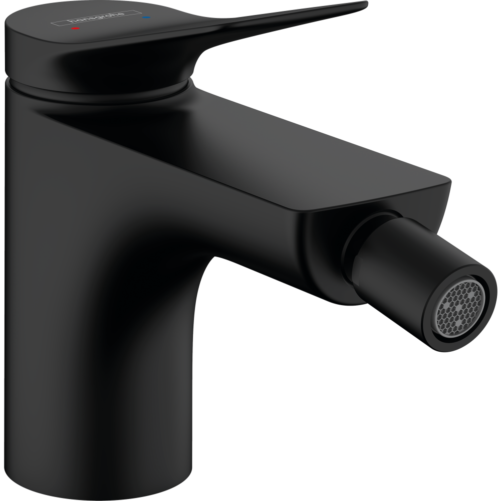 Смеситель для биде hansgrohe Vivenis со сливным гарнитуром 75200670, матовый черный