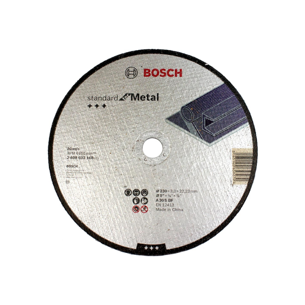 Отрезной круг Bosch Standard по металлу 230х3мм SfM, прямой (2608603168)