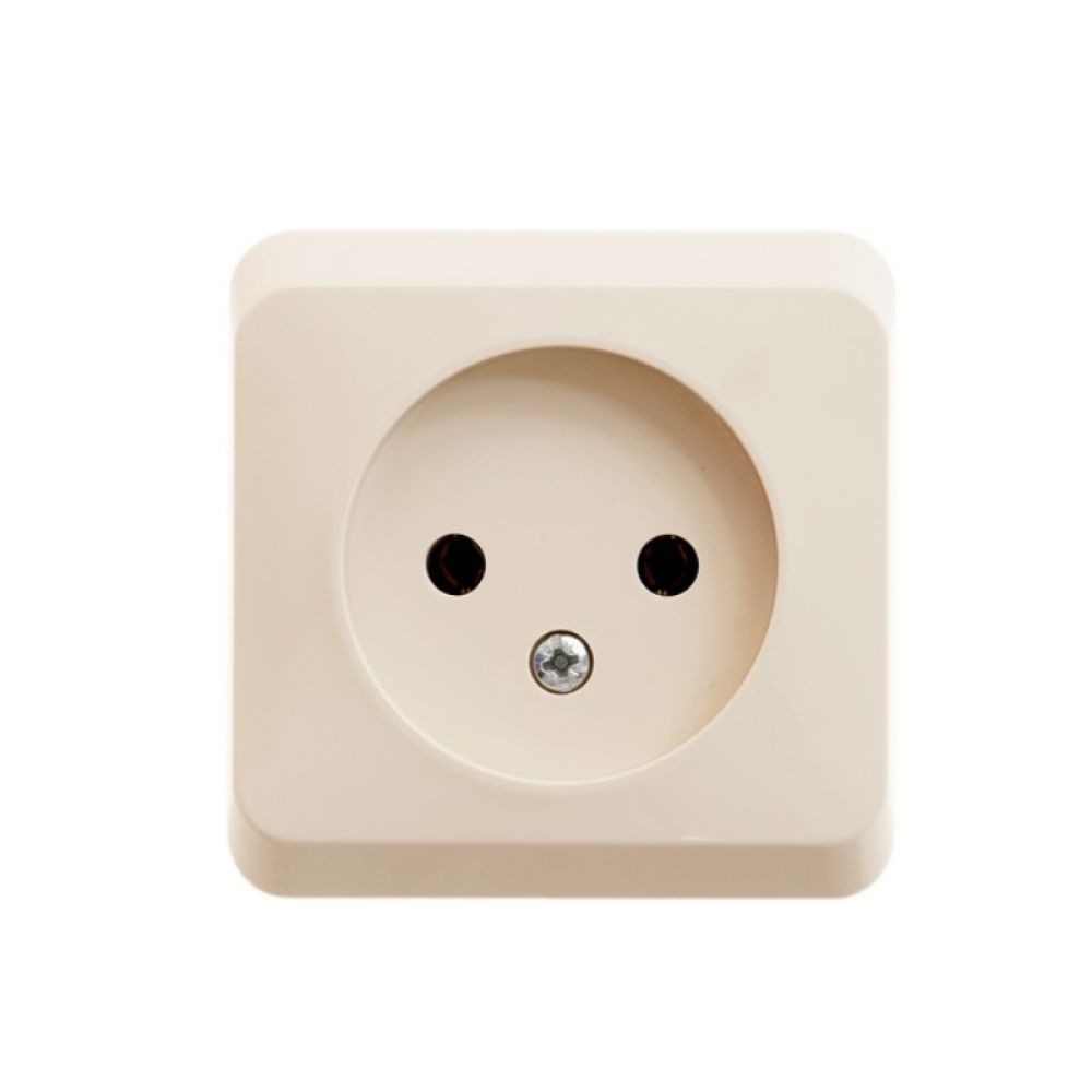 Розетка без заземления 16А Systeme Electric (Schneider Electric) Etude, кремовый PA16-001K