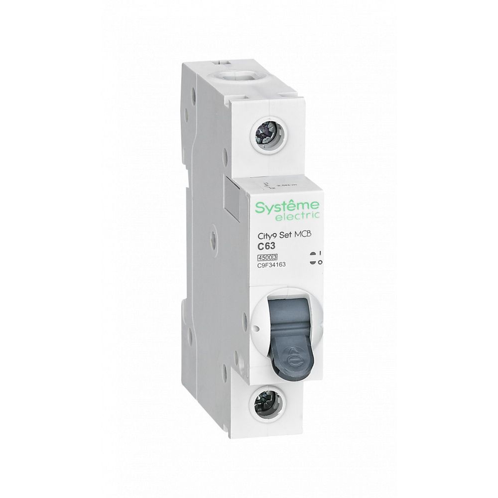 Автоматический выключатель Systeme Electric (Schneider Electric) City9 Set 1Р 63 A, тип С, 4.5 кА, C9F34163