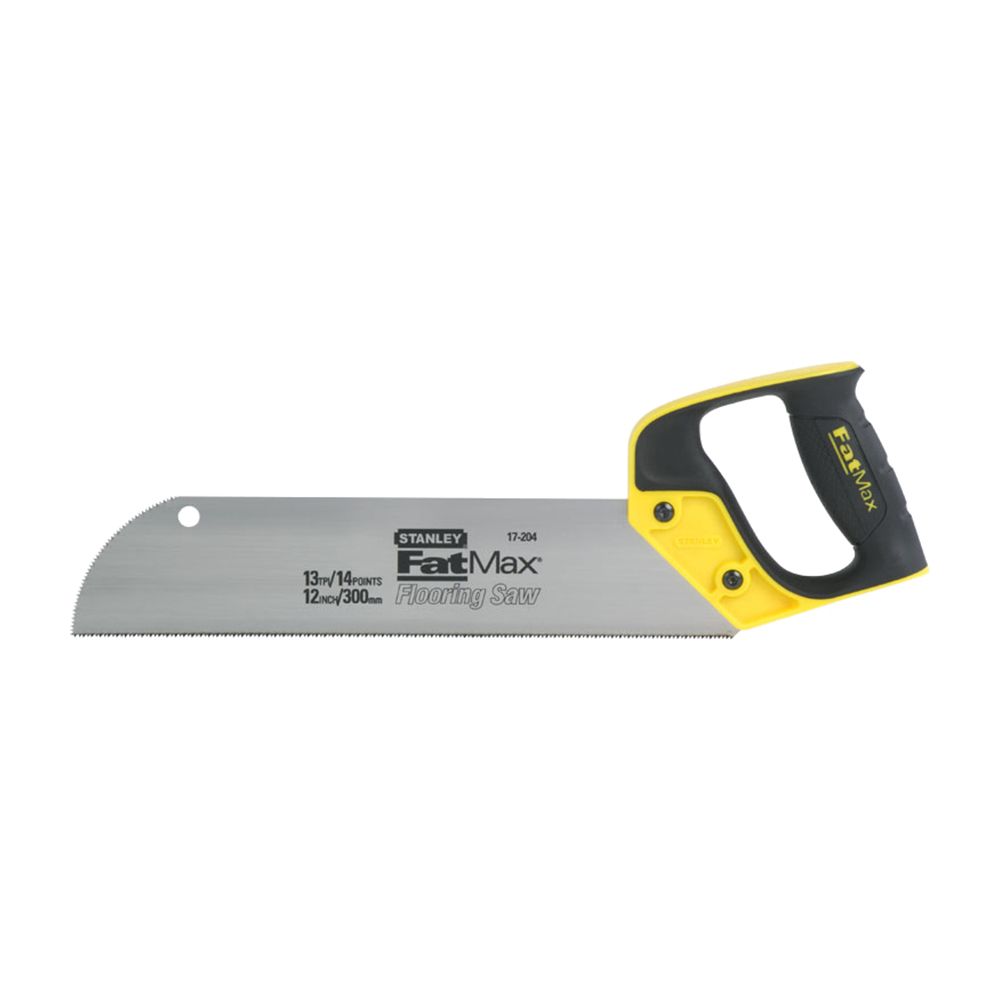 Ножовка по дереву FatMax для доски пола с закаленным зубом STANLEY 2-17-204, 13х300 мм
