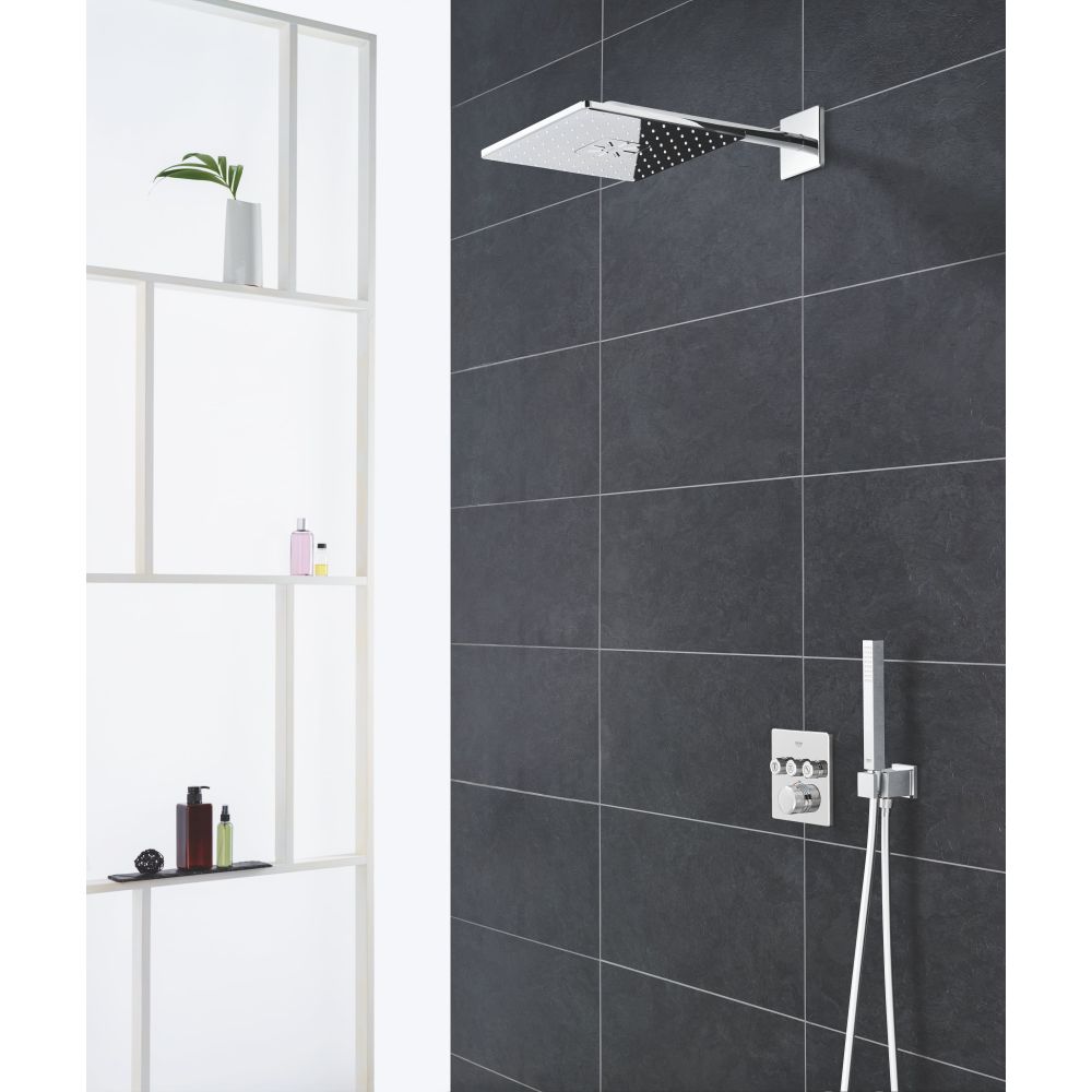 Верхний душ GROHE Rainshower SmartActive 310 Cube, 2 режима, 430 мм, хром (26479000)