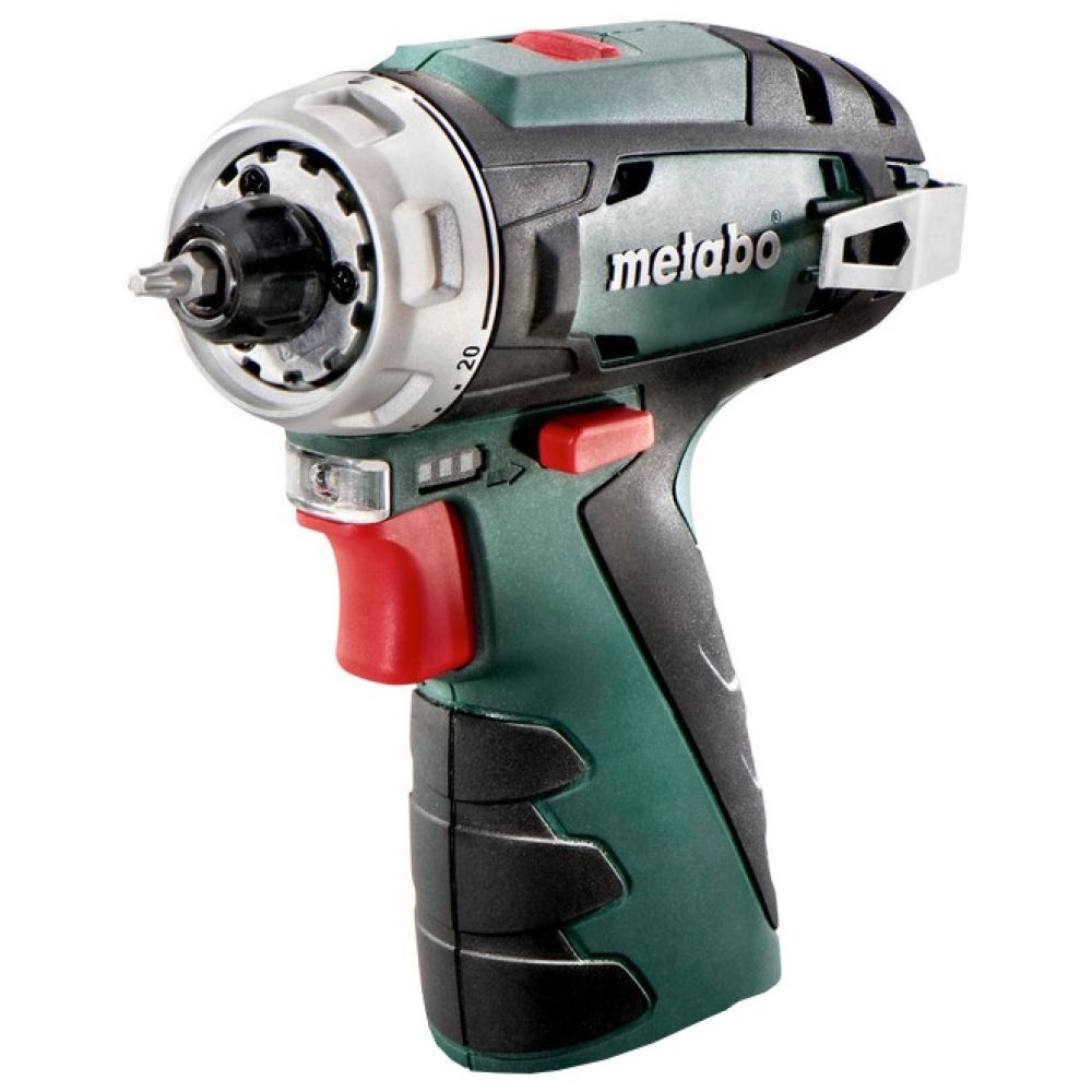 Аккумуляторная дрель-шуруповерт Metabo PowerMaxx BS Basic, 12 В, 1400 об/мин, с 2 АКБ 2 Ач и ЗУ, в кейсе (600984500)