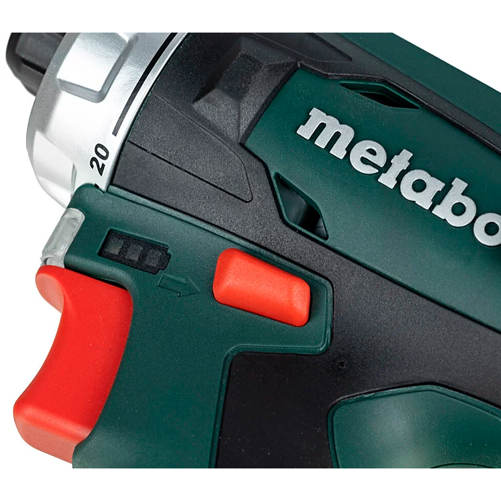 Аккумуляторная дрель-шуруповерт Metabo PowerMaxx BS Basic, 12 В, 1400 об/мин, с 2 АКБ 2 Ач и ЗУ, в кейсе (600984500)