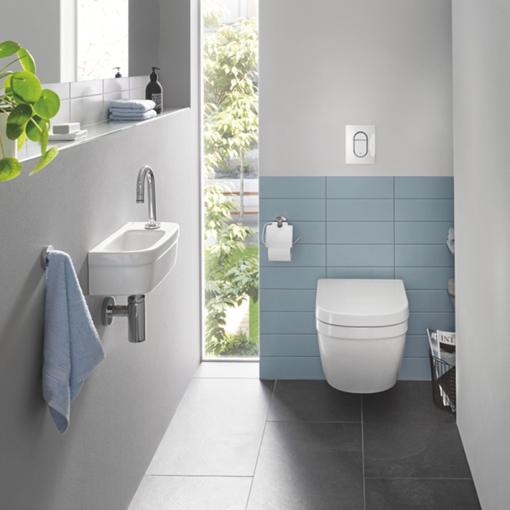 Комплект инсталляции GROHE Solido 5 в 1 с подвесным унитазом Euro Ceramic и сиденьем (39536000)