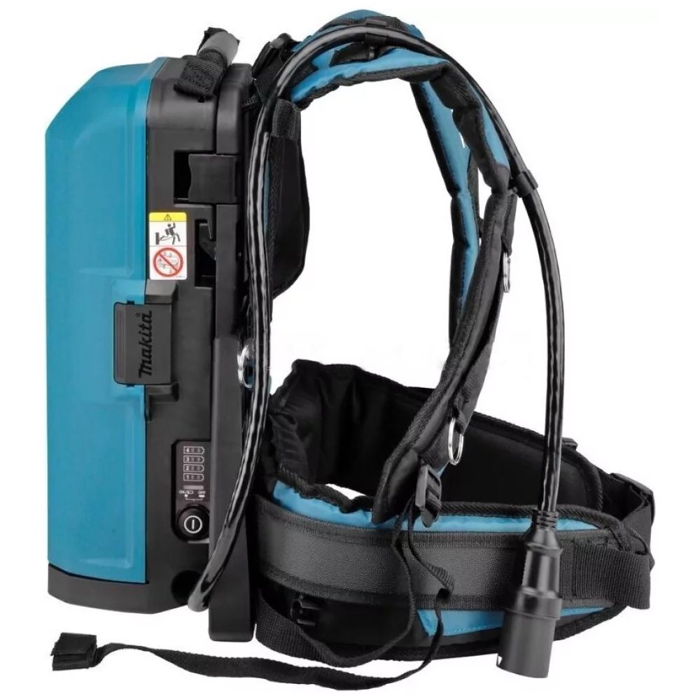 Ранцевый адаптер для аккумуляторов Makita PDC01, на 4 АКБ, с адаптерами на 18 и 36 В, с 4 АКБ 5 Ач и ЗУ, 191C90-3