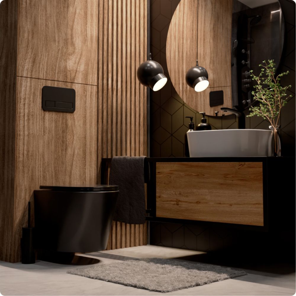 Комплект инсталляции GROHE Rapid SL 38772SH0 с унитазом AQUAme AQM2001MB и сиденьем с микролифтом (NW0282)