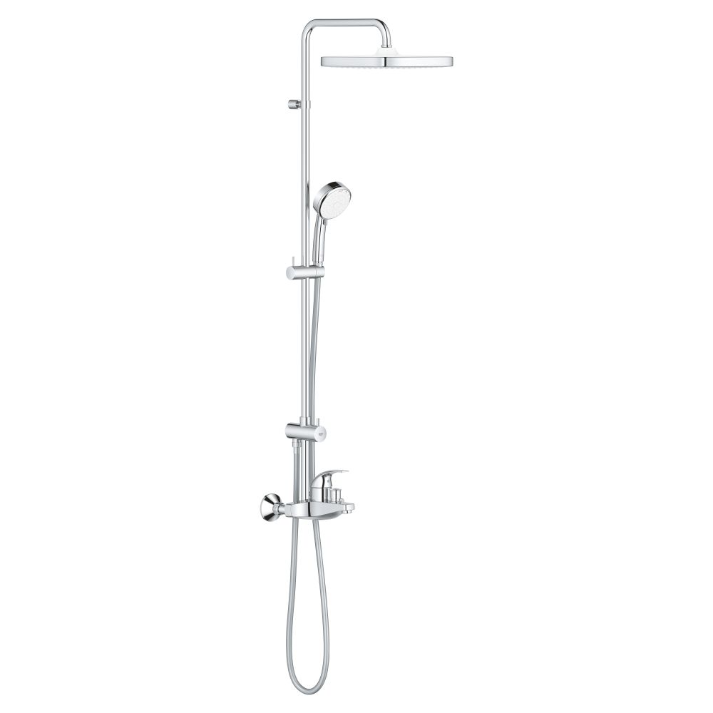 Душевая система GROHE Tempesta Cosmopolitan 250 CUBE со смесителем для ванны, хром (26693000)