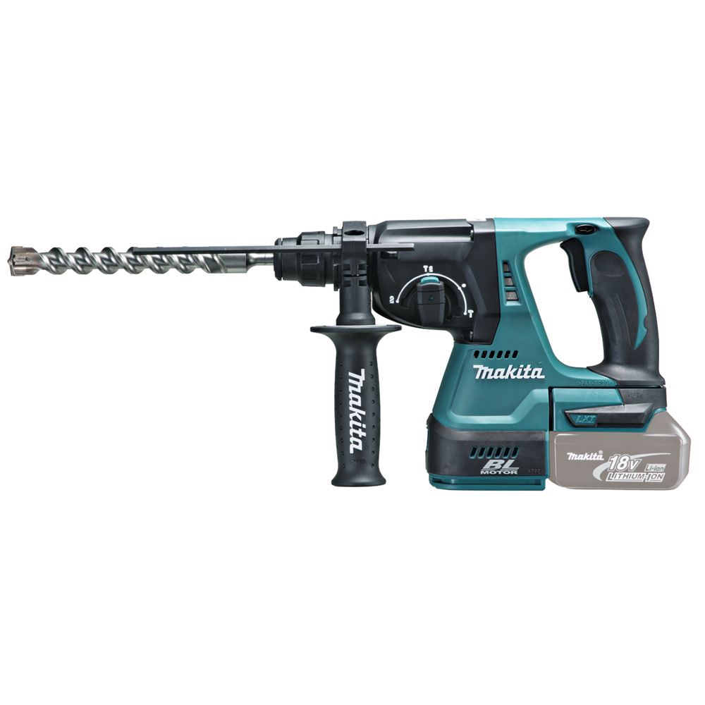 Аккумуляторный перфоратор Makita DHR242Z, 18 В, 2 Дж, 4700 уд/мин, без АКБ и ЗУ