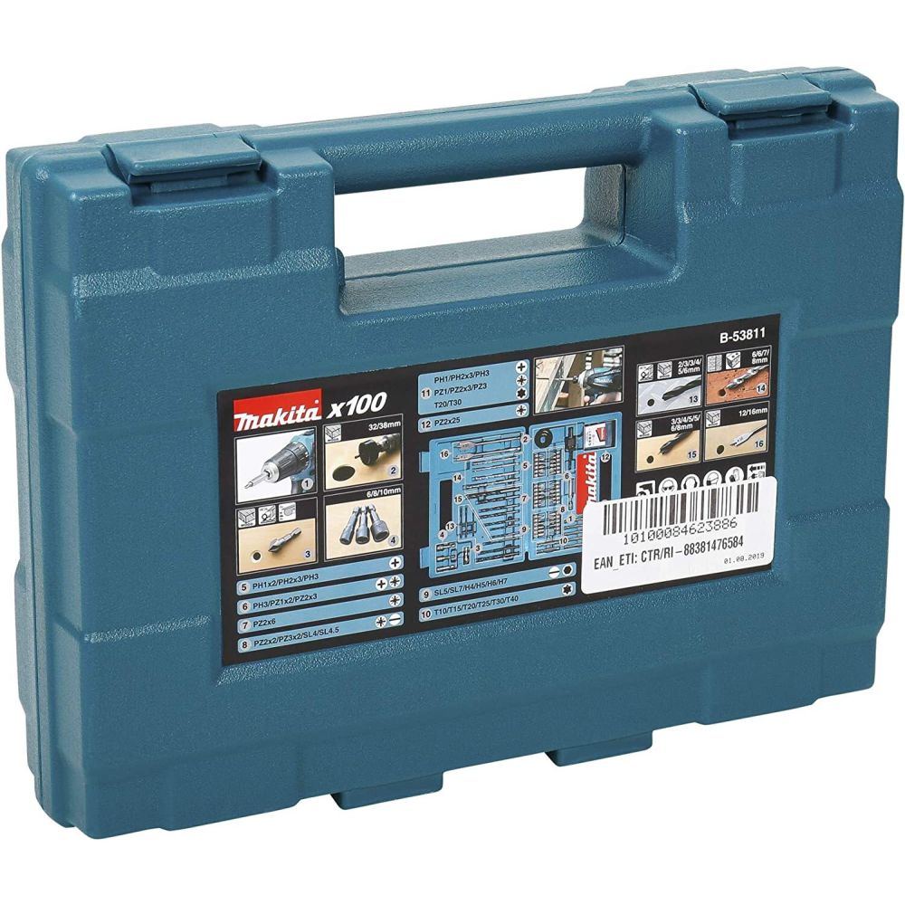 Набор оснастки Makita B-53811, 100 предметов