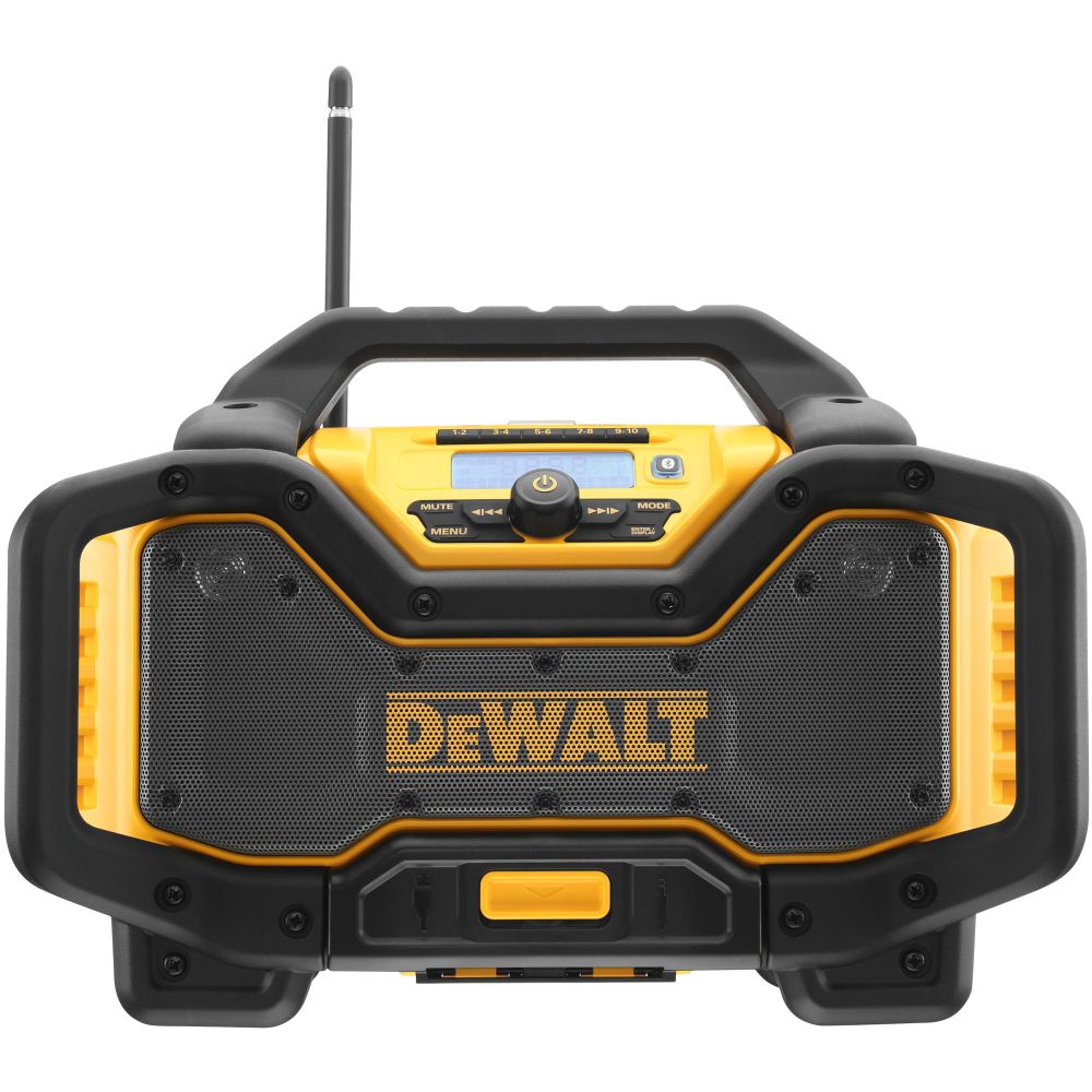 Зарядное устройство DEWALT DCR027, с радиоприемником, 10.8/12/14.4/18 В, 3 A (DCR027-QW)