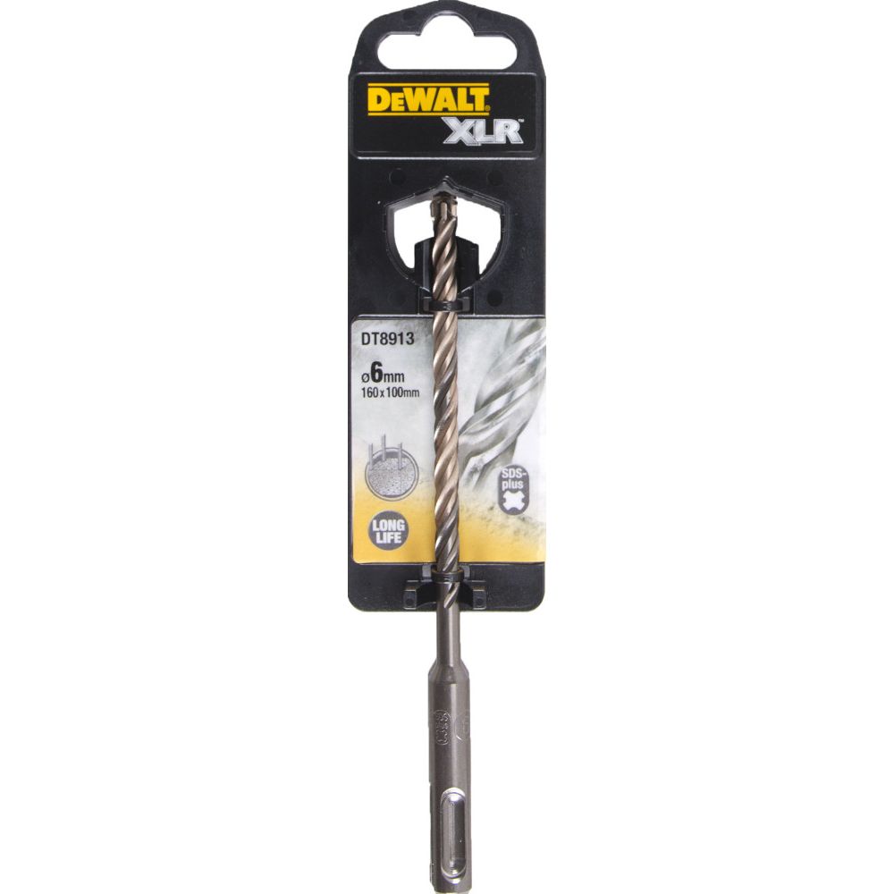 Бур DEWALT DT8913, SDS-Plus, XLR, по бетону, (6 x 100 x 160)