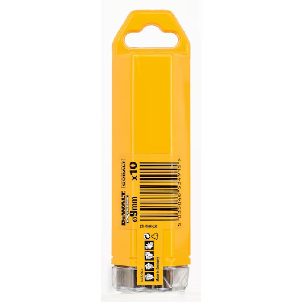 Сверло по металлу DEWALT COBALT 5%, 9x125x78 мм (DT4940-QZ)