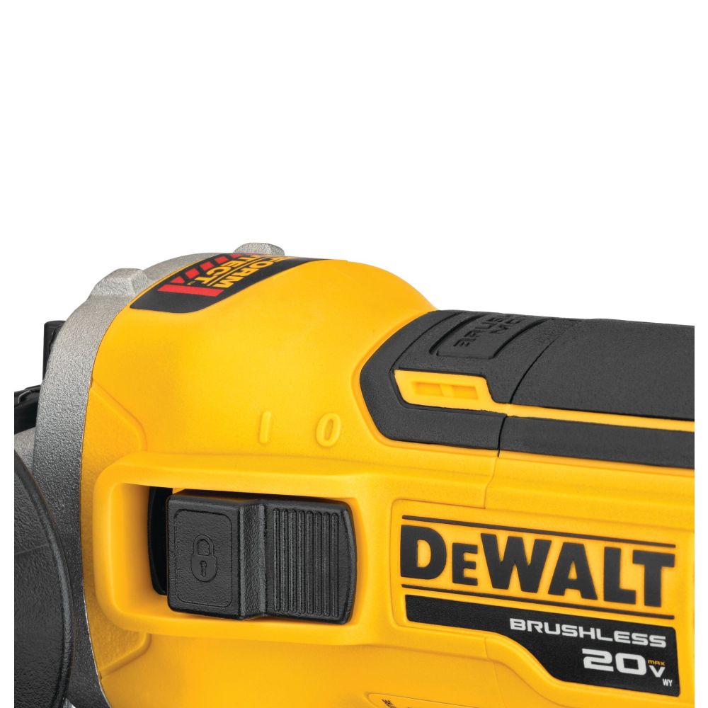 Аккумуляторная угловая шлифмашина DEWALT DCG405N, 20 В, 100 мм, 9000 об/мин, без АКБ и ЗУ (DCG405N-A9)