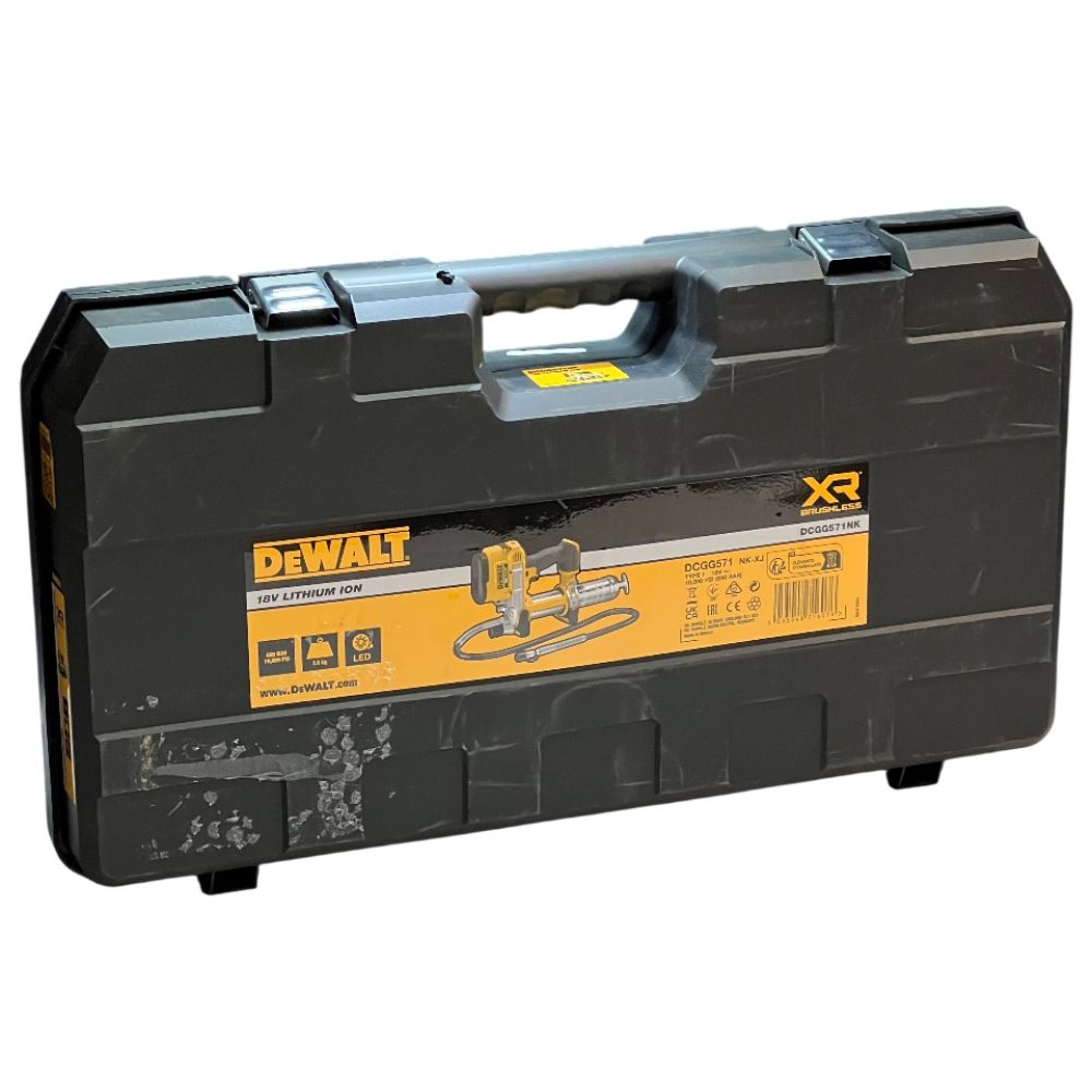 Аккумуляторный смазочный пистолет DEWALT DCGG571NK, 18 В, без АКБ и ЗУ, в кейсе (DCGG571NK-XJ/U), уцененный товар