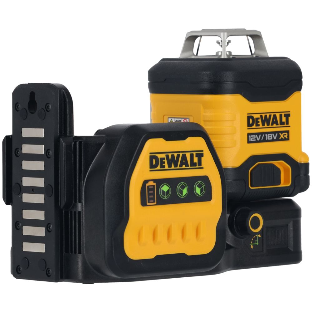 Аккумуляторный лазерный нивелир DEWALT DCE089D1G18, 12/18 В, зеленый луч, 35 м, с АКБ 2 Ач и ЗУ, в кейсе TSTAK (DCE089D1G18-QW)
