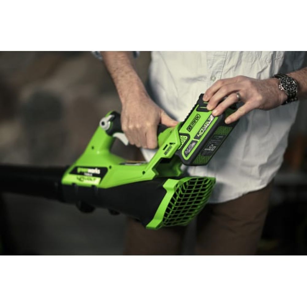 Воздуходувка Greenworks G40AB, 40V, с АКБ 4 Ач и ЗУ, (2400807UB)