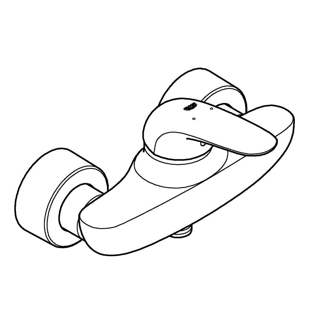 Смеситель для душа GROHE Eurostyle, хром (23722003)