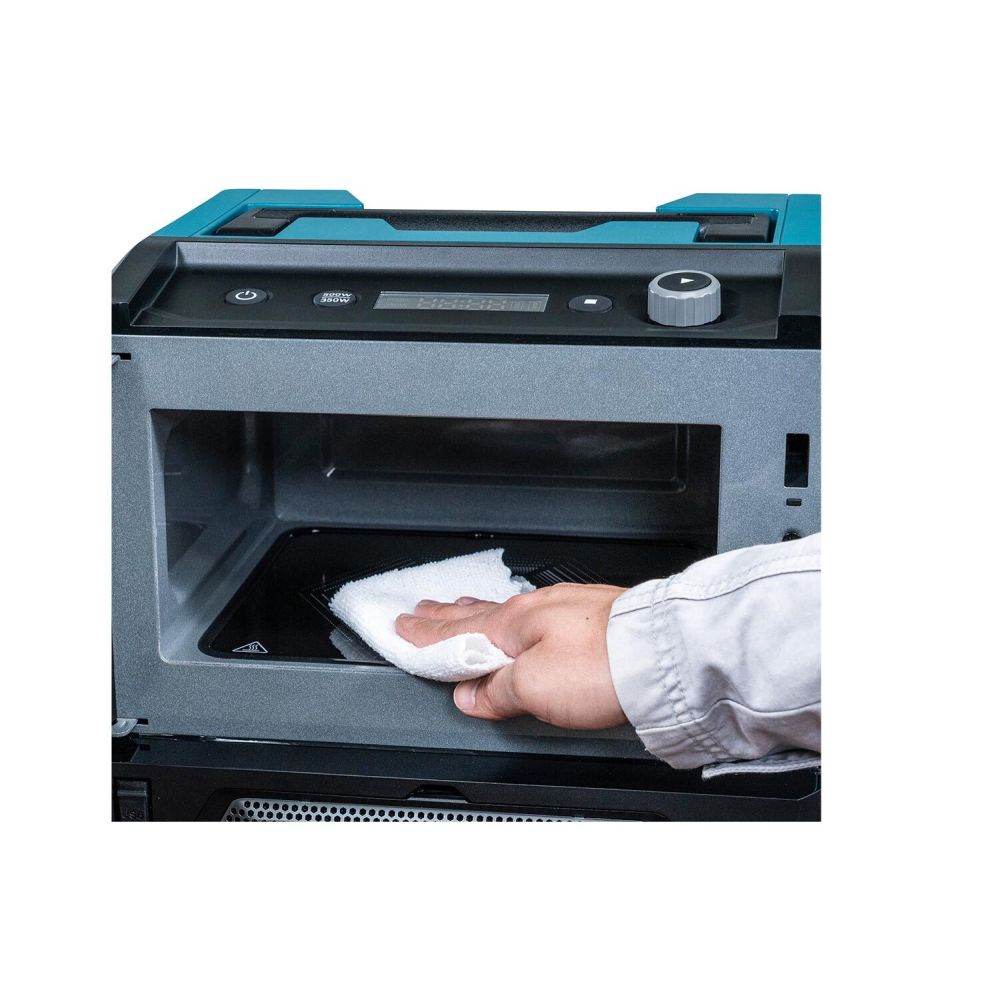 Аккумуляторная микроволновая печь Makita, 40 B, 500 Вт, 8 л, без АКБ и ЗУ, MW001GZ