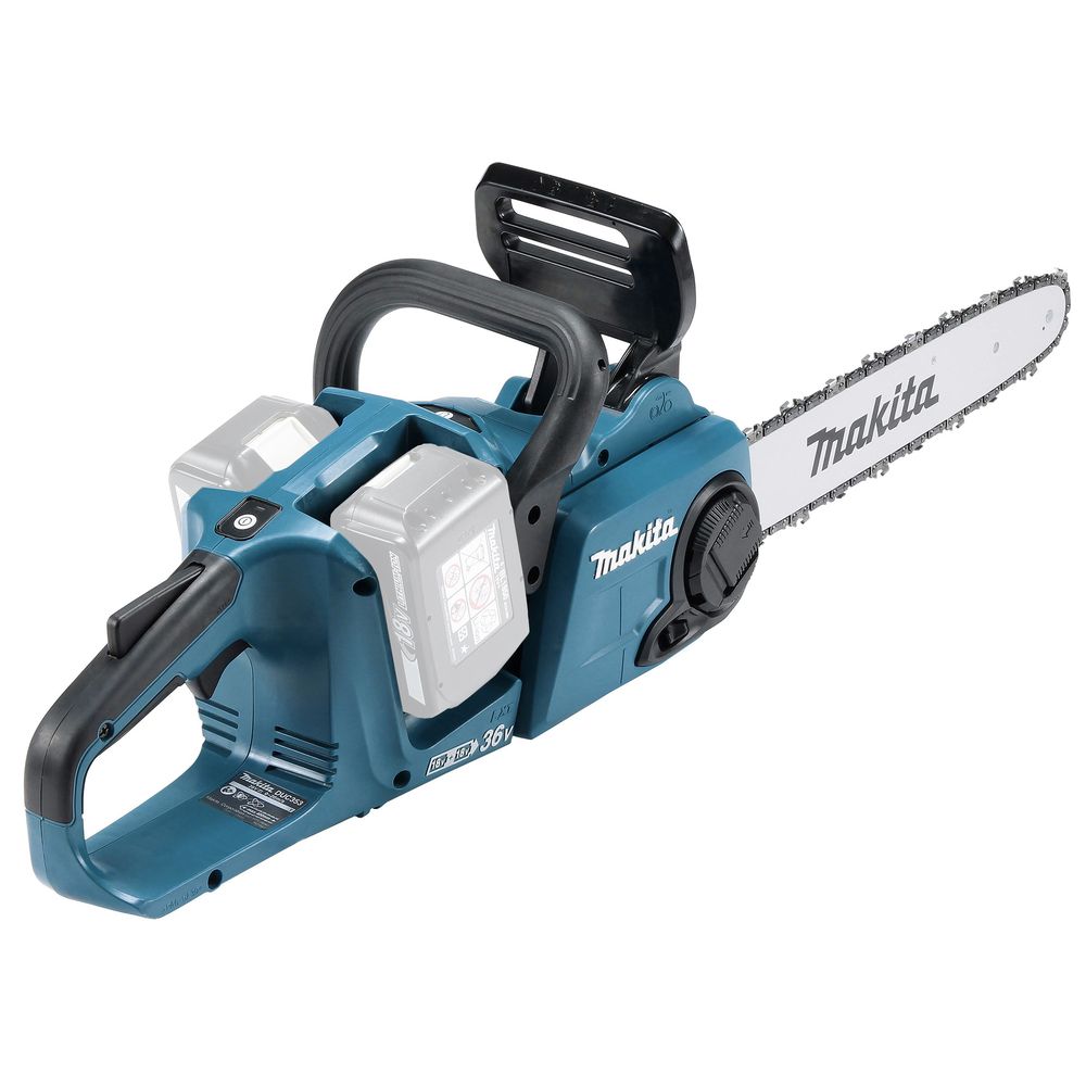 Аккумуляторный набор садовой техники Makita, 18 В: цепная пила DUC353 + воздуходув DUB362Z, без АКБ и ЗУ