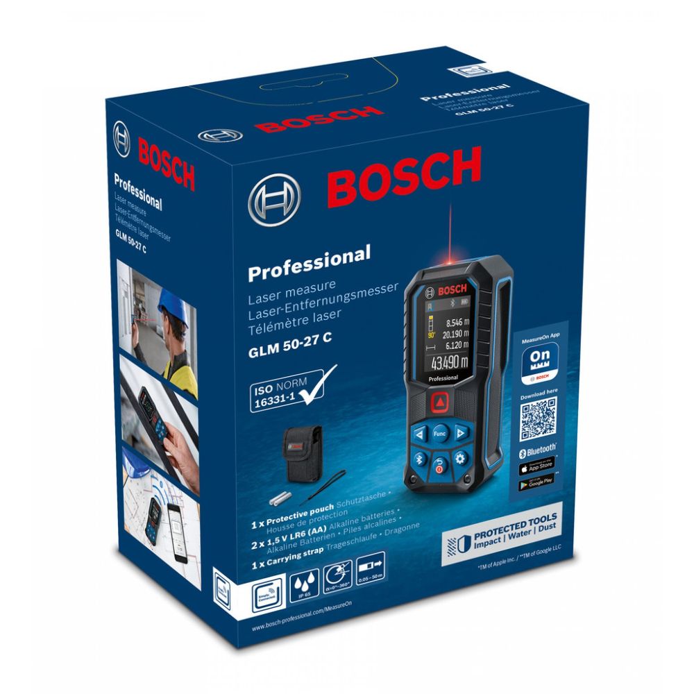 Лазерный дальномер Bosch GLM 50-27 C (0.601.072.T00)