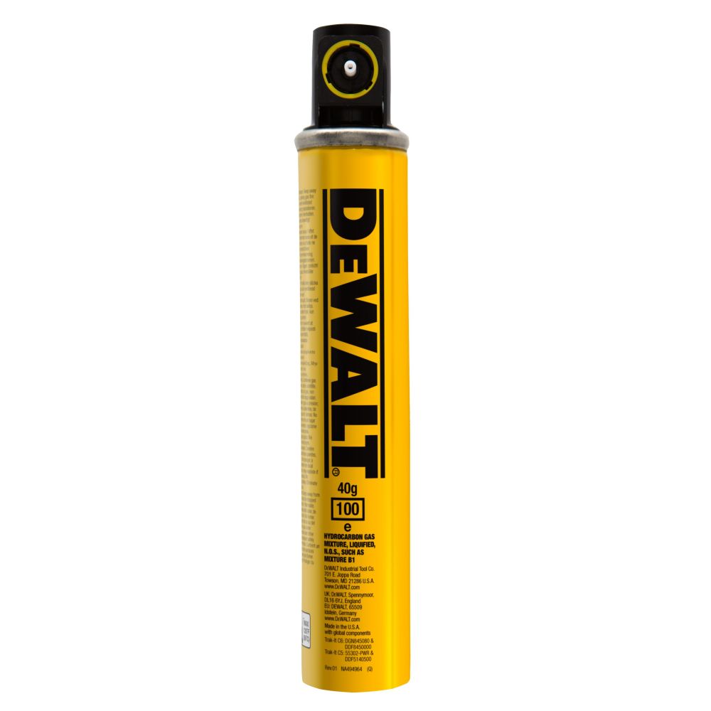 Газовый баллон DEWALT, для газового нейлера DGN845, DDF8450000