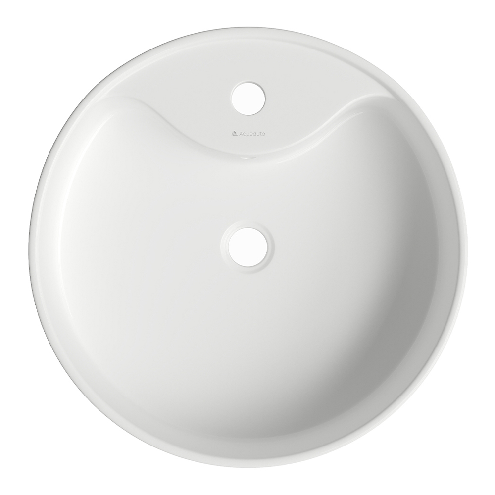 Раковина накладная Aqueduto ESPIRAL, D460, белый глянцевый (ESP0610)