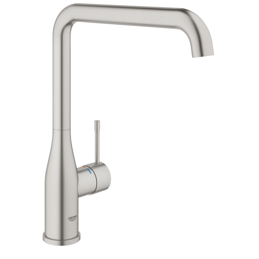 Смеситель для кухни GROHE Accent с поворотным L-образным изливом, суперсталь (30423DC0)