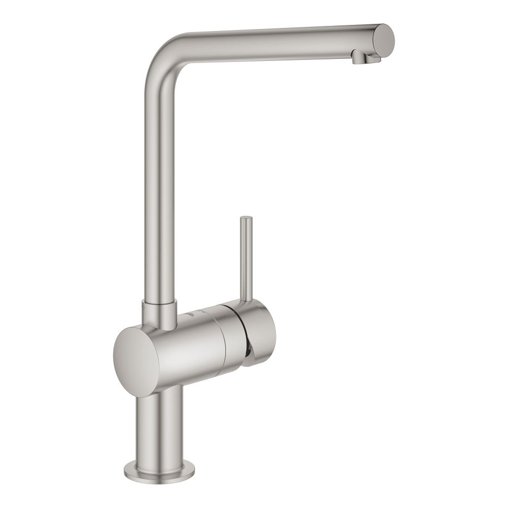 Смеситель для кухни GROHE Vento с поворотным L-образным изливом, суперсталь (30425DC0)