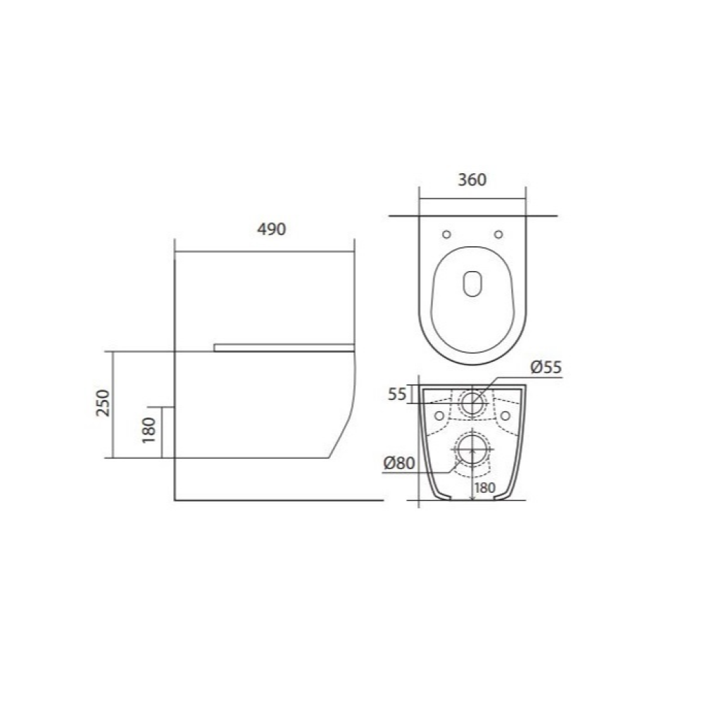 Комплект инсталляции GROHE 38775001 с унитазом Aquatek ЕВРОПА New и сиденьем с микролифтом (NW0187)