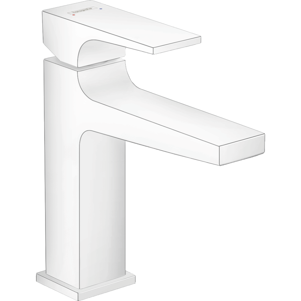 Смеситель для раковины hansgrohe Metropol 110 32507700, матовый белый