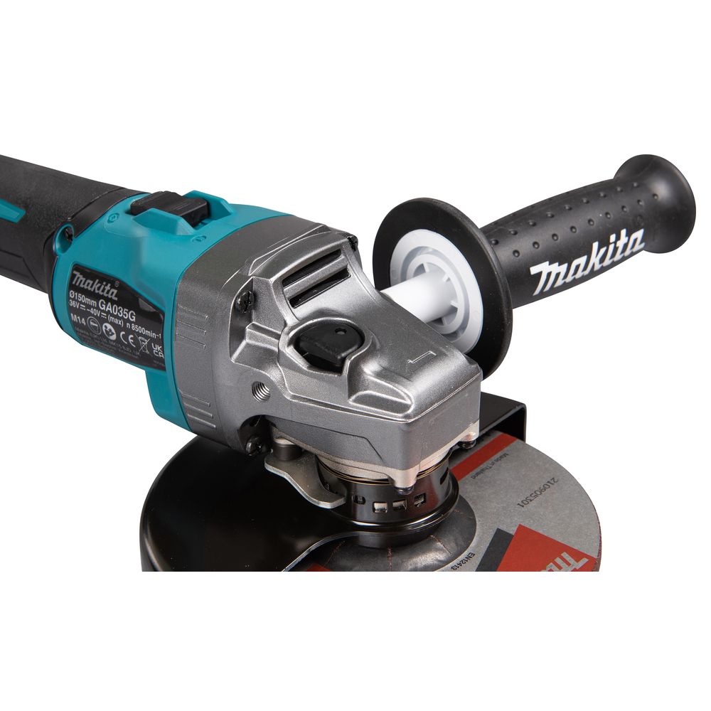 Аккумуляторная угловая шлифмашина Makita GA035GZ, 40 В, 150 мм, 8500 об/мин, без АКБ и ЗУ
