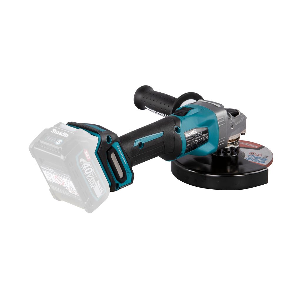Аккумуляторная угловая шлифмашина Makita GA035GZ, 40 В, 150 мм, 8500 об/мин, без АКБ и ЗУ