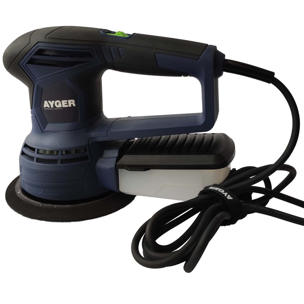 Эксцентриковая шлифмашина AYGER, 500 Вт, 125 мм, 12000 об/мин, AX150/500E