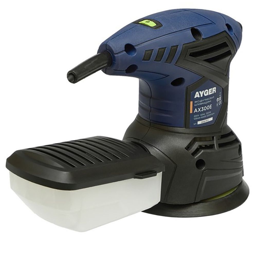 Эксцентриковая шлифмашина AYGER, 300 Вт, 125 мм, 12000 об/мин, AX300E
