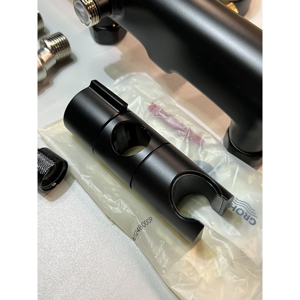 Душевая система GROHE Tempesta System 250 с термостатом для душа, матовый чёрный (266702431/U), уцененный товар