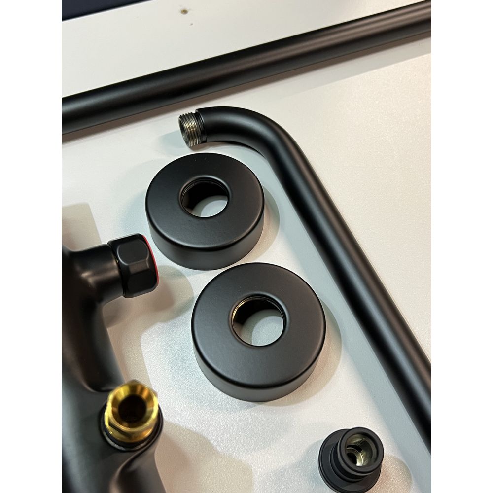 Душевая система GROHE Tempesta System 250 с термостатом для душа, матовый чёрный (266702431/U), уцененный товар