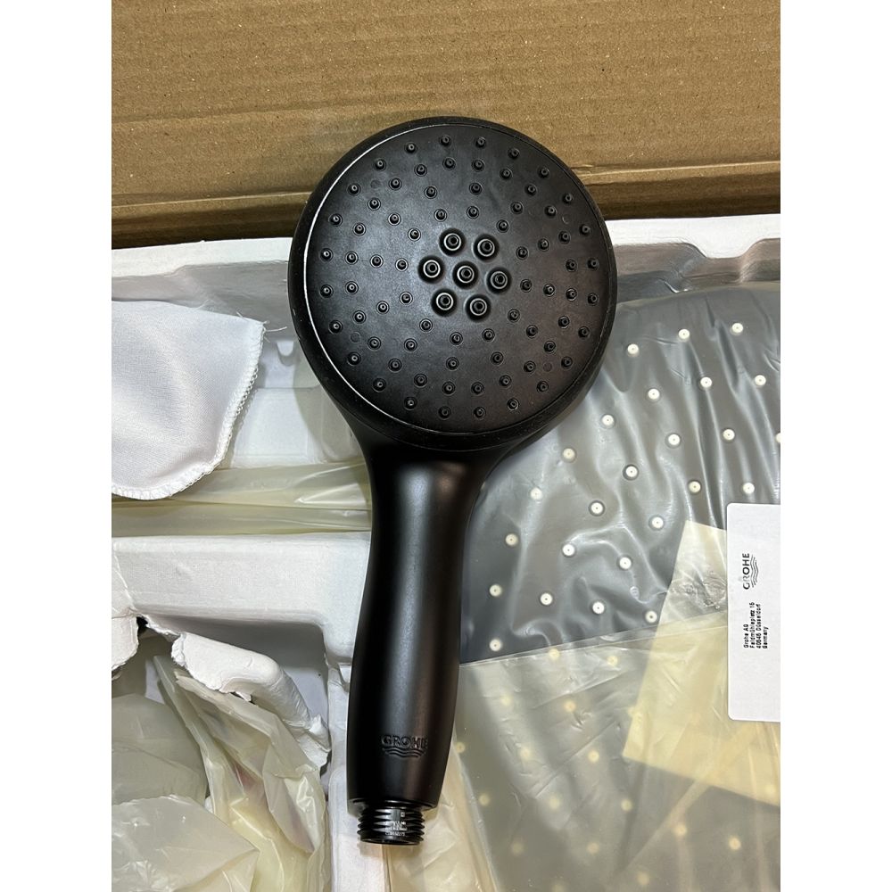 Душевая система GROHE Tempesta System 250 с термостатом для душа, матовый чёрный (266702431/U), уцененный товар