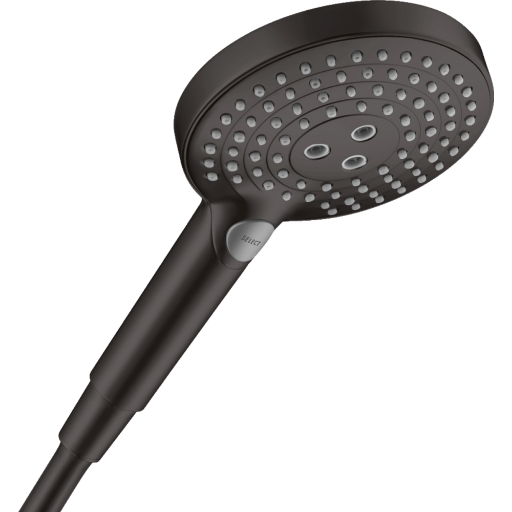 Ручной душ hansgrohe Raindance Select S 120 3jet EcoSmart 26531670, матовый черный