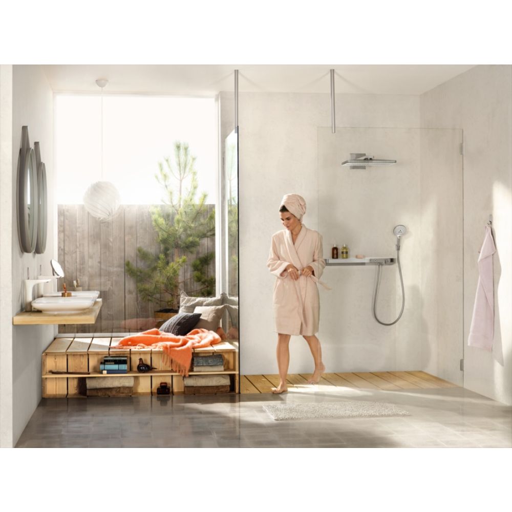 Термостат для душа hansgrohe ShowerTablet Select 700 внешнего монтажа на 2 потребителя 13184000, хром
