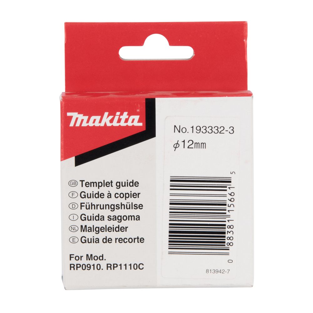 Направляющая втулка фрезера Makita 10.5x12x14 для RP0910/RP1110C, 193332-3