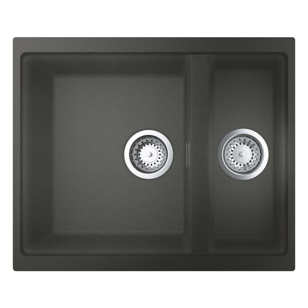 Мойка GROHE K500 с 1,5 чашей, 555 x 460 мм, серый гранит (31648AT0)