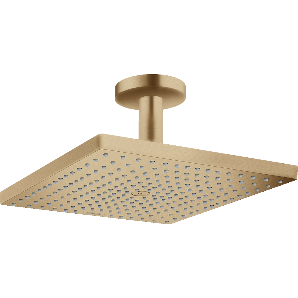 Верхний душ hansgrohe Raindance E 300 1jet с потолочным кронштейном 26250140, шлифованная бронза