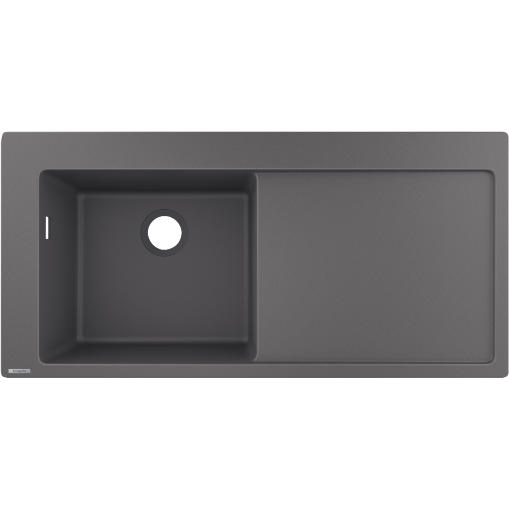 Кухонная мойка hansgrohe S51 S5110-F450 врезная с правым крылом 43330290, серый камень