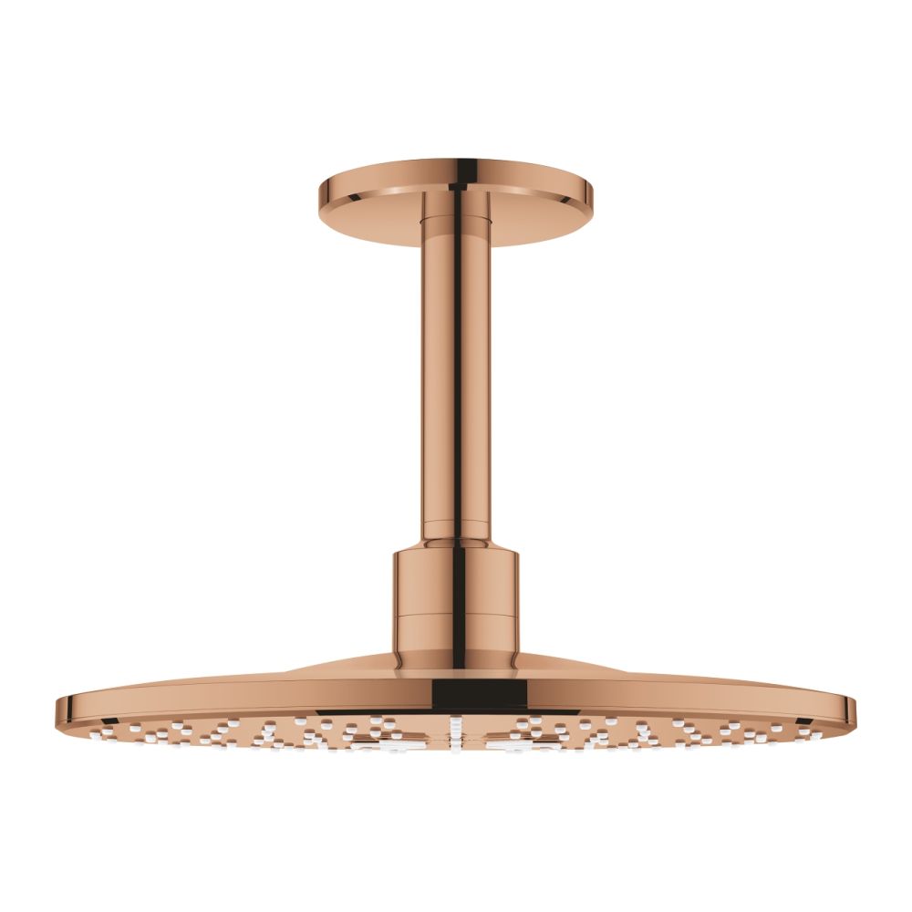 Верхний душ GROHE Rainshower 310 SmartActive с душевым кронштейном, 2 режима, 142 мм, теплый закат глянец (26477DA0)