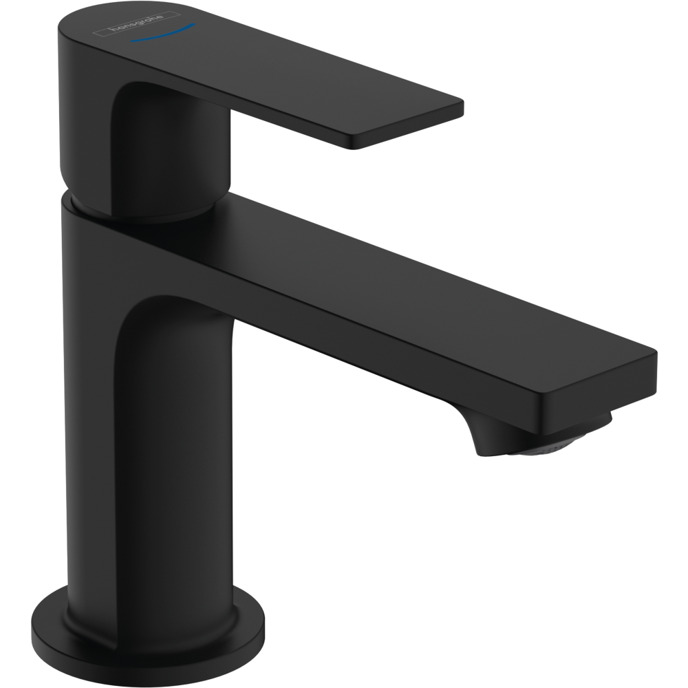 Кран для холодной воды hansgrohe Rebris E 80, без сливного гарнитура 72506670, матовый черный