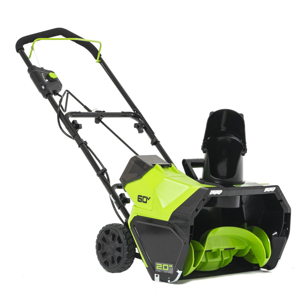 Снегоуборщик аккумуляторный Greenworks GD60PST, 60 В, 51 см (2602907)